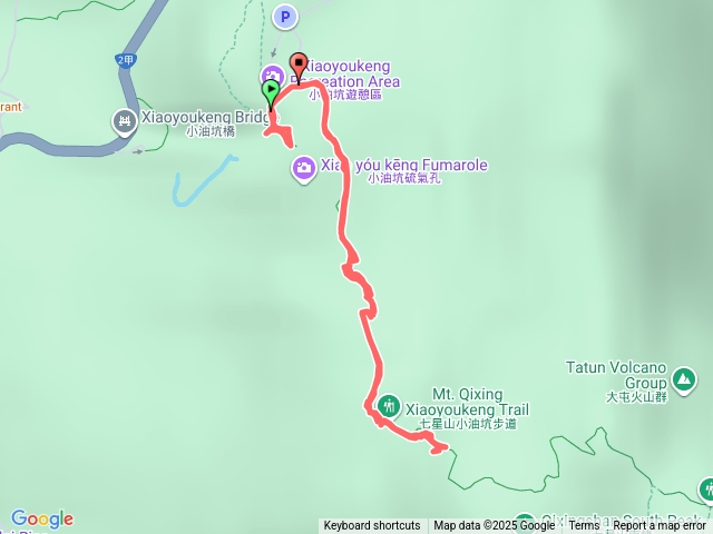 小油坑登山口爬一半