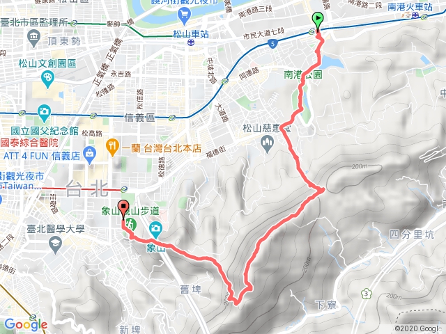 昆陽站-北興宮-九五峰-拇指山-象山