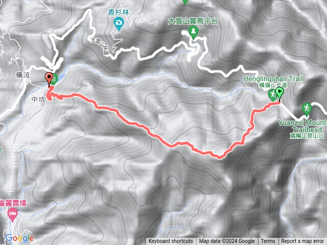 橫嶺-橫嶺山.沙濂山
