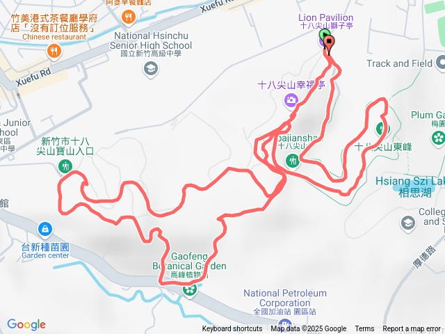十八尖山三峰繞走(主峰西峰東峰)