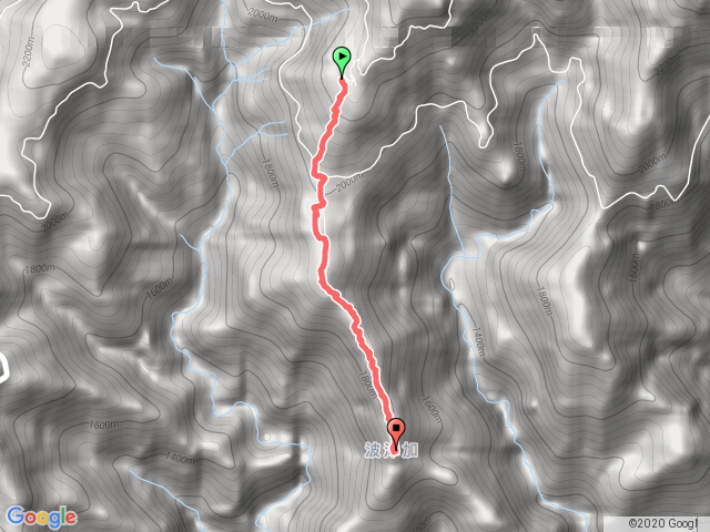 谷關八雄波津加山三角點