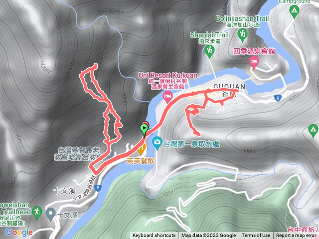 20230403台中和平西谷關山、西谷關山西南峰、西谷關山西北峰西、西谷關山北峰、谷關山北峰、新天輪山、谷關山