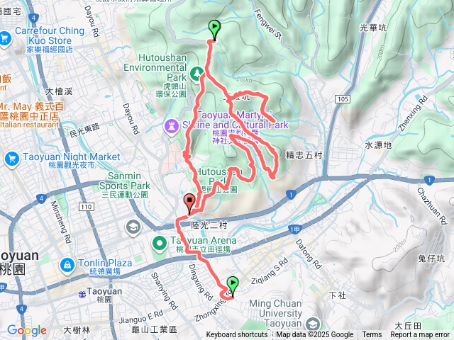 桃園虎頭山大O一圈