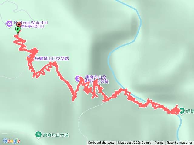 蝴蝶谷瀑布