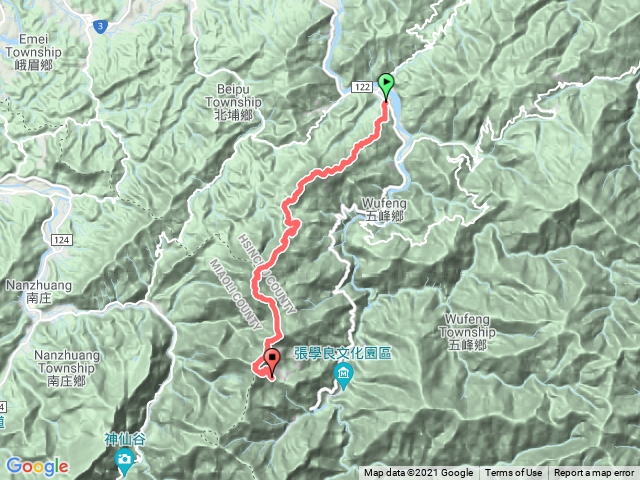 2021.4.26 五峰天際線上段~上坪到鳥嘴山