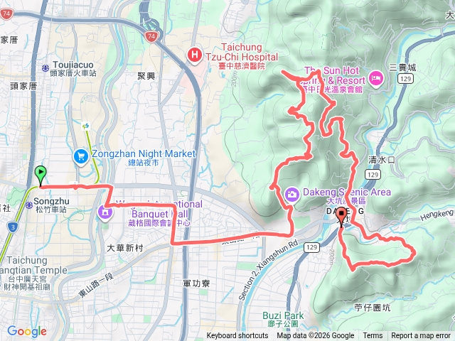 台中大坑繞一圈