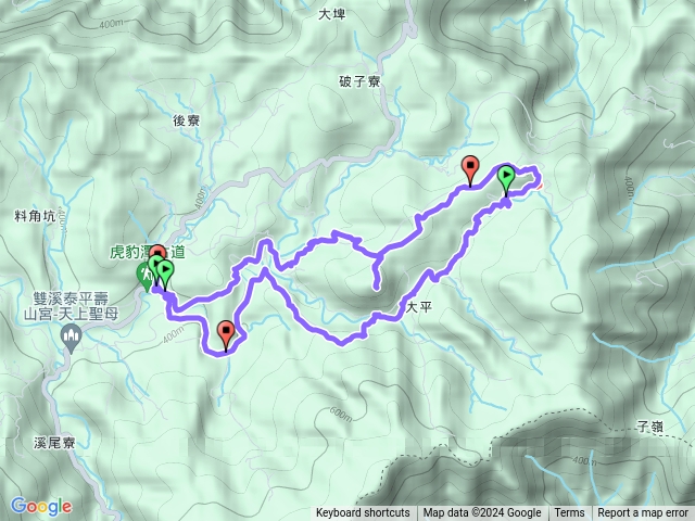 虎豹潭古道-竿蓁古道-破子寮山-大平山-樓仔厝古道