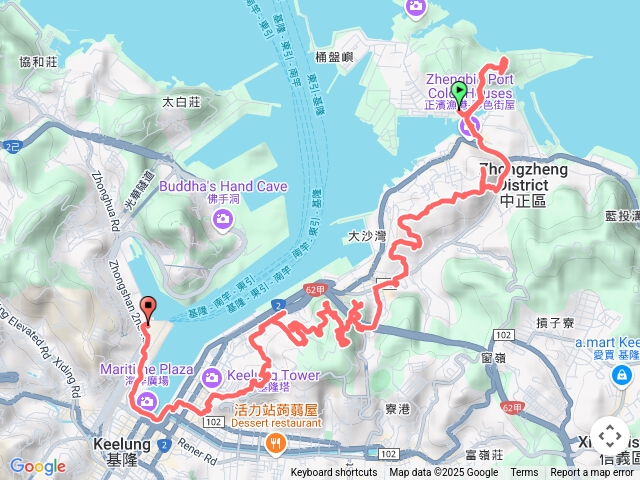 基隆東岸砲台巡禮：社寮東砲台山－正濱漁港彩色街屋－頂石閣砲台－要塞司令部－中正公園國民廣場－二沙灣砲