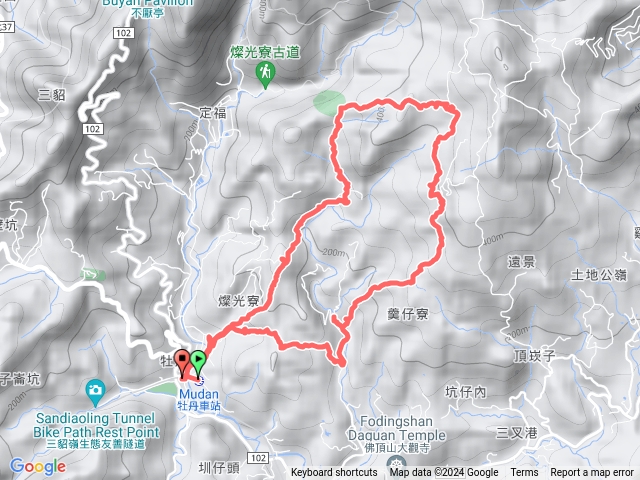 松仔嶺古道、焿子寮古道、燦光寮6～12號保甲路、大牛埔山、三份仔古道、石笋古道