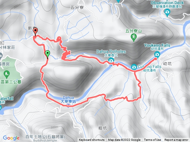 野人谷瀑布群-大華站-九層瀑布