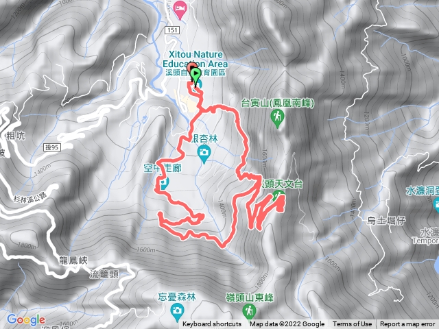 賞鳥步道、登山步道、天文台鳳凰林道下