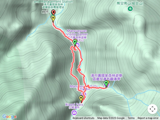 滿月圓售票口-自走式步道-滿月圓瀑布-處女瀑布