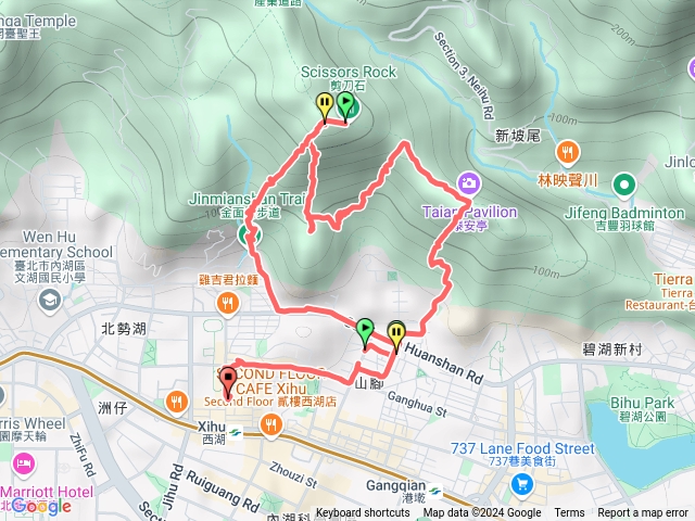 金面山S型路線