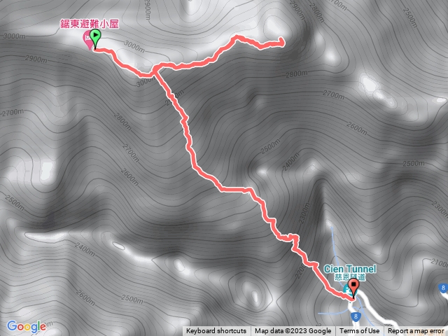 鋸東山屋到羊頭山登山口