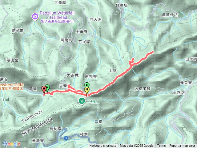 筆架連峰蹤走預覽圖