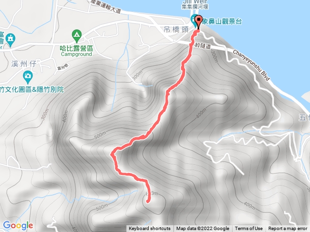 象鼻山觀景台登溪州大山及陳東坑山