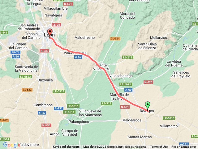 法國之路 D20 Reliegos - León 