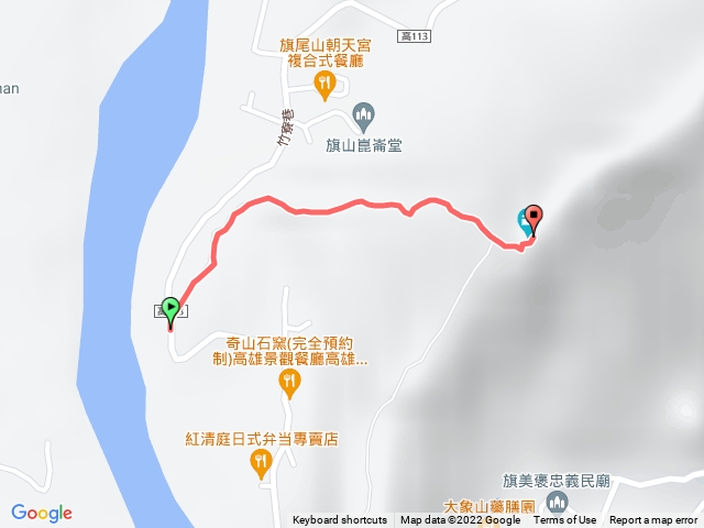 旗尾山第三登山口來回