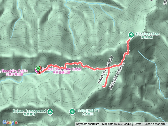 中央金礦山屋-秀姑巒山-大水窟山1半🍒
