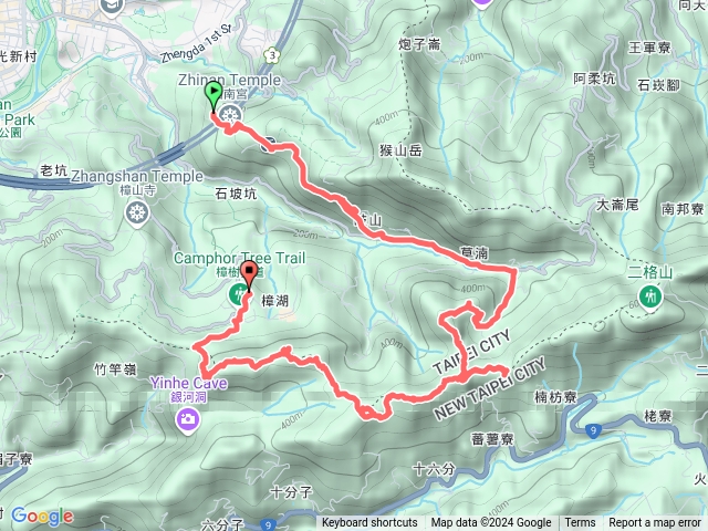 貓空靜走(貓空圓山-貓空尖-十六分山-三玄宮山-鵝角格山)預覽圖