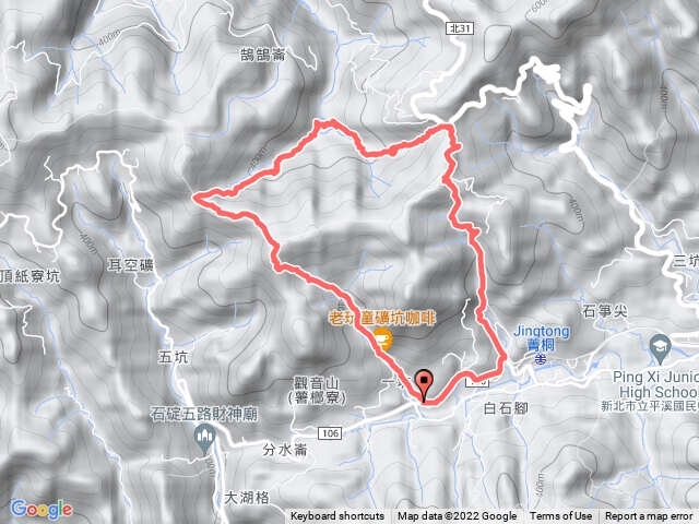 一坑古道>58I峰>作埤內古道>作埤內基石>菁桐古道O型