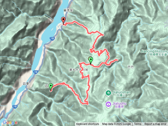 四神縱走四季進茂安橋出