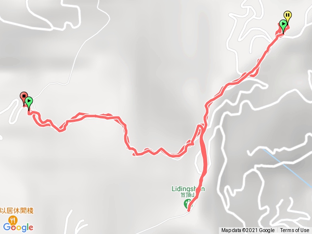 笠頂山3號登山路線