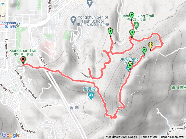四獸山縱走，九五峰，姆指山