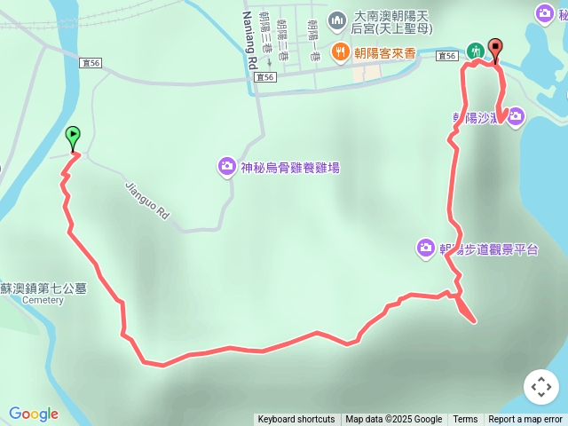 朝陽步道 (建國路進，朝陽漁港出)