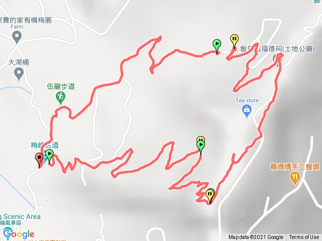 1100130台南梅嶺-梅峰古道伍龍步道連走