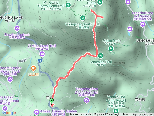 七星山主東苗圃線