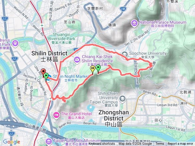 劍潭山步道預覽圖