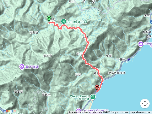 淡蘭古道中路D3烏山越嶺-坪溪-外澳