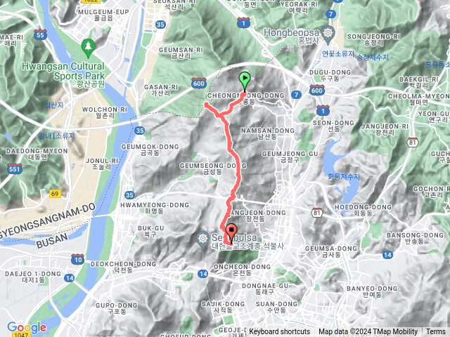 金井山（梵魚寺走到南門金剛公園纜車）