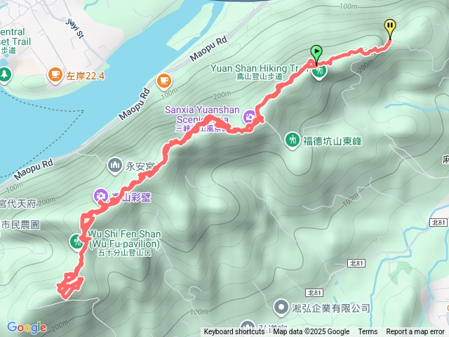鳶山，彩壁，五十分山來回