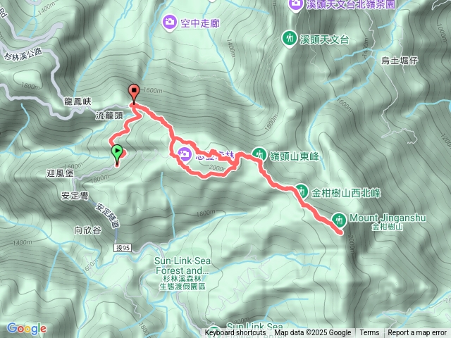 忘憂森林、金柑樹山、嶺頭山縱走