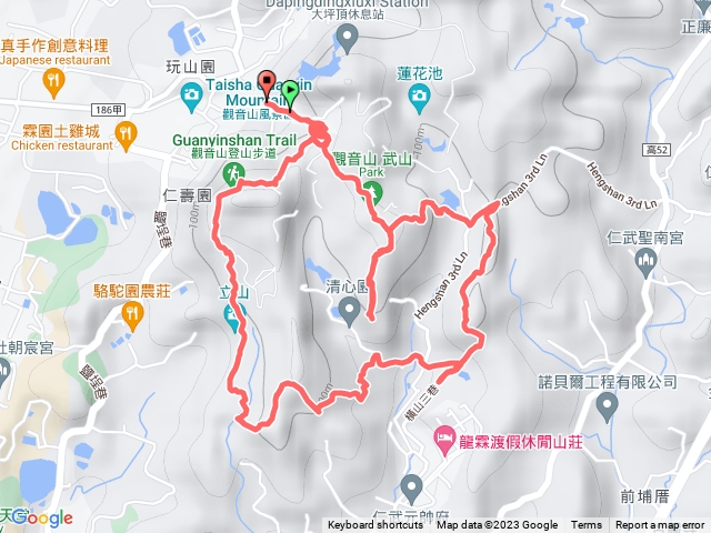 大社觀音山 前山O型 17連峰