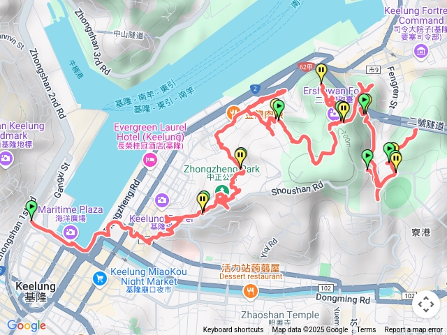 20250427基隆海洋廣場  忠烈祠 名山宮 觀音神像  北白川宮能久親王紀念碑 四面佛 十八羅漢山 823紀念公園 綠丘砲台　大沙灣砲台　二砂灣砲台　海門天險