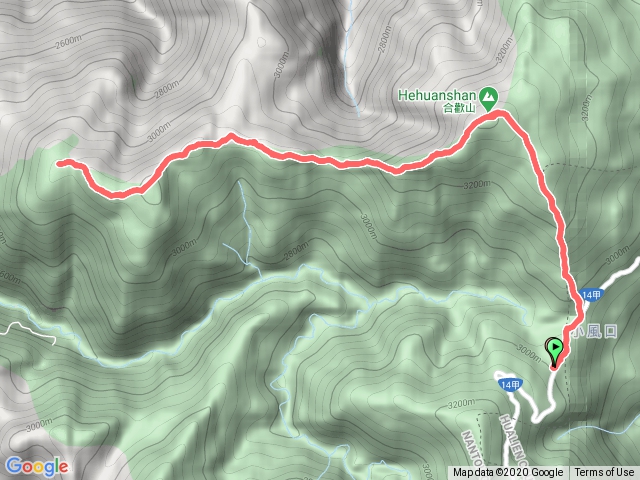 合歡山管理站-合歡北峰-合歡西峰-合歡北峰-合歡山管理站