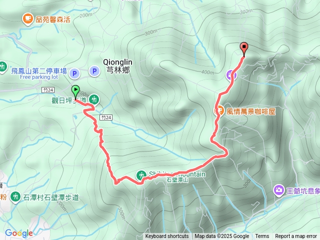 觀日坪古道(修心宮-石壁潭山-觀日亭-中坑山)
