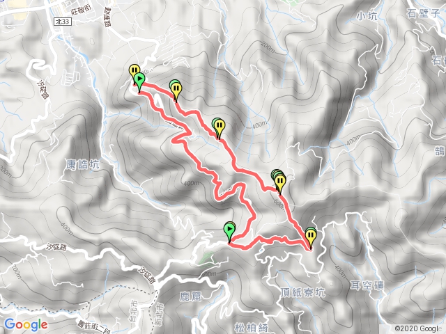 大尖山 四分尾山 九層坪山 紙寮山 O型