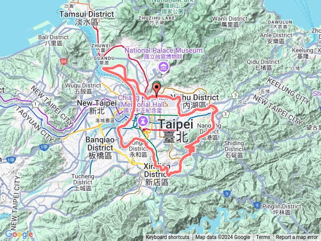 「環騎臺北」河濱自行車挑戰認證 66km 挑戰騎