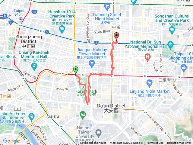 2023 #9 - 大安森林公園步道及周邊