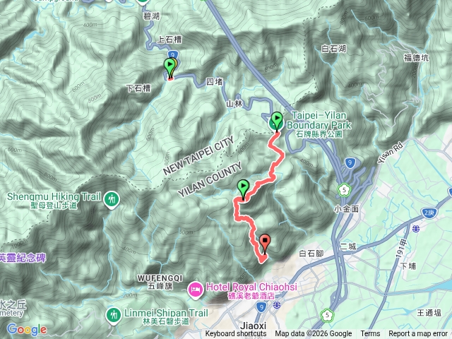 跑馬古道，鵲子山，清修宮出，跑馬古道下礁溪預覽圖