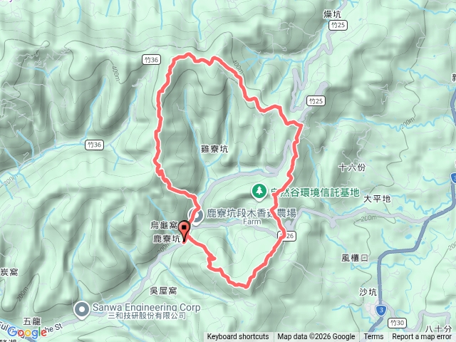 [新竹郊山]飛沙縱走中段(沙坑山>下橫坑山)