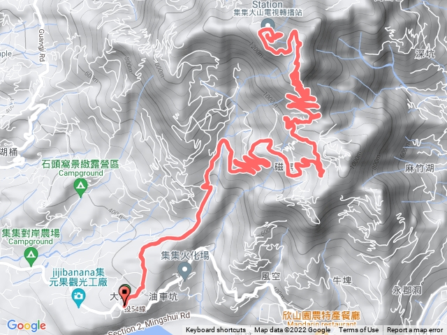 集集大山挑戰型自行車道往返