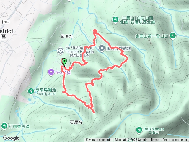 大溪:三層山x2+北峰+南峰、石厝坑山北峰+西峰新路線探勘O型