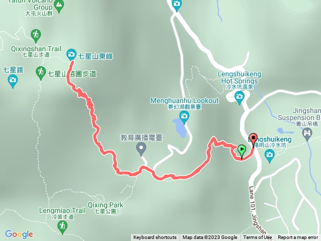 冷水坑七星東來回練腳力