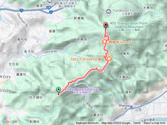百年大榕樹至大凍山405高地