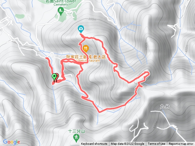 金山面山-金面山，三上一下O型